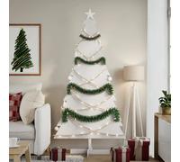 Wooden Christmas Tree for Decoration Assemble Xmas Tree Solid Wood Pine vidaXL