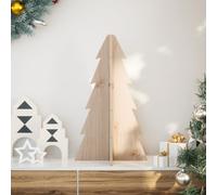 Wooden Christmas Tree for Decoration Assemble Xmas Tree Solid Wood Pine vidaXL