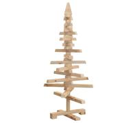 Wooden Christmas Tree Made of Solid Pine Wood 90 cm Height with Space-Saving Design for Indoor and Protected Outdoor Use, DIY Decoration for Christmas, Easter, Party, Window Decoration, Advent