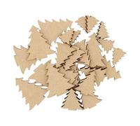 Wooden Christmas Tree S2 Multiple Sizes - MDF Craft Shape Blank Decoration Embellishments Laser Cut DoodleTech (Size: 90mm / Pack: 10)