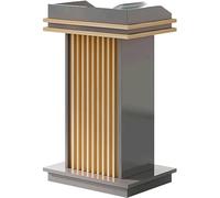 Wooden Church Pulpit Podium - Professional Lectern for Meetings Schools & Churches - Conference Debate Stand for Auditorium & Presentation Use