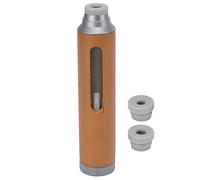 Wooden Cigarette Holder Ash Organizer Mini Car Ashtray Anti Soot Flying Cigarette Cover Women Aluminum Alloy Rubber Walnut (Gray)