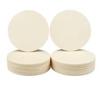 Wooden Circle, DOITEM 24 Pcs 10cm/4inch Rounds Wooden Cutouts for Crafts, Round Wood Slices for Pyrography,Painting and Christmas Decorations