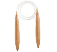Wooden Circular Knitting Needles - Chunky Yarn Weaving Sticks, Durable Crochet Hooks, Smooth Braiding Tools, Large Craft Accessories | Effective Needle Set for Handmade Blanket Hat Sweater Scarf