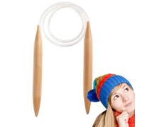 Wooden Circular Needles - 15 mm Wood Chunky Needle,Circular Wooden Knitting Needles Circular Needles for Knitting,Large Knitting Needles for Chunky Knitting,for Thick Crocheted Blankets