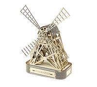 WOODEN.CITY 3D Wooden Puzzle - Mill, Windmill Mechanical Model, Brain Teaser Model Kits for Adults, DIY Puzzle With Secret Box, Woodcraft Building Set, Made in EU, Assembly Time 7H