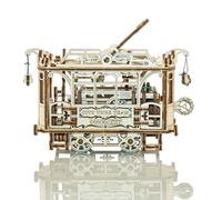 Wooden City® Tram with Rails, Wood Model Kit