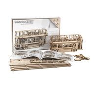 WOODEN CITY Wooden Mechanical Model Set London Bus 3D Puzzle Best Gift