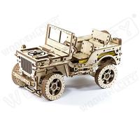 Vehicles Series - Jeep 4X4 American Off-Road Vehicle Wooden Kit Legno WR309