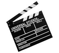Wooden Clapboard, Directors Clapperboard Film Movie Cut Action Scene Slateboard Clapper Board Slate Black, Movie/Film/TV Clapper Prop, Film Lovers Gifts