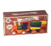 Wooden Classics Pull Along Train, Colourful Shape Sorting Toy, 18+ Months