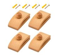 Wooden Clips Solid Beech Wood Construction, Handles, Interior Design Details Living Room Bedroom Lobby Style Clamp With Screws And