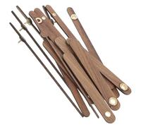 Wooden Clock Hands Replacement for Wall and Hanging Clocks, 5 Sets | Coffee Colour, Simple Delicate Design, Easy Installation for DIY Decor and Repair Use