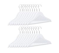 Wooden clothes hangers Space-Saving Hanger Set Stackable Lightweight Durable