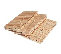 Wooden Clothes Pegs Clips Pine Wood Washing Line Airer Laundry Sprung Garden Peg (36)