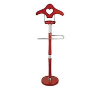 Wooden Clothes Rack - Wardrobe Valet Stand Garment Organizer for Hotels, Dormitories, and Offices