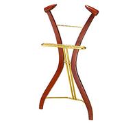 Wooden Clothes Rack - Wardrobe Valet Stand Garment Organizer for Hotels, Dormitories, and Offices