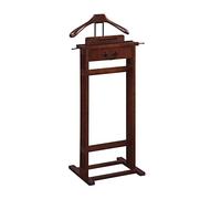 Wooden Clothes Rack with Drawer Valet Stand for Suits AntiWrinkle Wooden Coat Hanger for Office Bedroom HotelStylish and Functional Design
