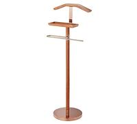 Wooden Clothes Stand - Versatile Valet Rack for Clothing Organization in Hotels, Dorms, and Offices - Stylish and Space-Saving Design