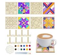 Wooden Coasters for Crafts, Painting Base for Homemade Table Decoration, Wooden Coasters for Drinks, for Christmas, DIY, Adults, Desk, Office, Home, Classroom and