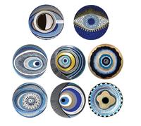 Wooden Coasters - Wood 10cm | Drink Coasters with Coasters for Coffee Tables, Heat Protection, and Kitchen Decoration, Elegant Protection, Family Friends, Office Entertainment, Party