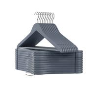 Wooden Coat Hangers, Grey / 20