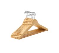 Wooden Coat Hangers, Natural / 10
