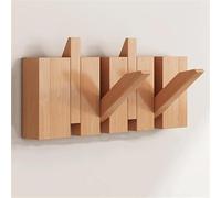 Wooden Coat Hooks Wall Mount Rack, Heavy Duty Hanger for Coats, Keys, Hats, Robes, Towels - Durable and Functional Storage Solution