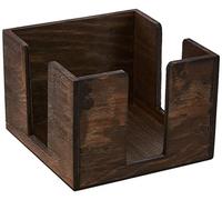 Wooden Cocktail Napkin Caddy - Bar Top Organiser to Hold up to 100 Cocktail Napkins