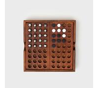 Wooden Codebreaker Game - 2-Player Puzzle with Pegs and Charm