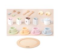 Wooden Coffee Mug Set Pretend For Play Kitchen Afternoon Tea Toy Coffee Pot Mug Role For Play Fine Motor Training Childr Kitchen Set Bowl