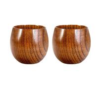 Wooden Coffee Mugs | Pack of 2 Handmade Wooden Cups | Handmade Drinking Cup - For Coffee Tea Espresso Latte Wine Milk In The Kitchen In The Dining Room In The Café On The Worktop And At Party
