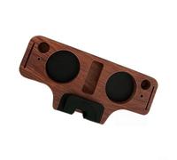 Wooden Coffee Organizer,1 Pack Wooden Espresso Tamping Station For 51Mm 54Mm 58Mm Portafilter, Beech And Sapele Wood Coffee Tool Organizer With Tamper And Brush Holder For Home For Barista