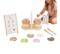 Wooden Coffee Set for Kids | Educational Wooden Kitchen Toy | Symbolic Play Accessories with Coffee Cup - for Girls and Boys Preschool Ages 2+