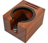 Wooden Coffee Tamping Station, Espresso Press & Tools Distribution Platform With Deep Sink, Fits 51mm/53mm/54mm/58mm Machines(Press seat)