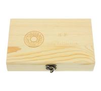 Wooden Coin Box Multi-functional Collection Case Practical Coins Case High-end Delicate Design Portable Organizer for Sellers Bedroom Home Decoration Storage