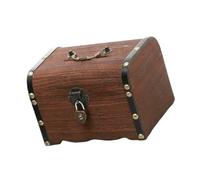 Wooden Coin Saver With Key Vintage Style Chests For Childrens Money Management