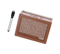 Wooden Coin Storage with Visual Pound Display for Teaching Kids Save Small Change Savings Challenge Money Box Kids Money Saving Box