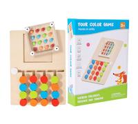 Wooden Color Matching Puzzle - Educational Tabletop Game,Brain Teasers Logic Board Game | for Home Child Preschool Toddler Classroom