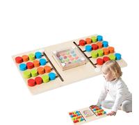 Wooden Color Matching Puzzle,Handheld Bead Shaking Board - Wooden Color Sorting Puzzles - for Boys Girls Travel Home Nursery Kindergarten Birthday Children's Day Christmas