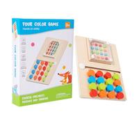 Wooden Color Matching Puzzle | Wooden Shaking Bead Tabletop Game - Brain Teasers Logic Board Game | for Home Child Preschool Toddler Classroom