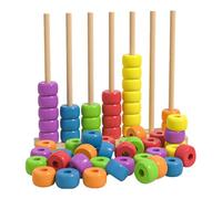 Wooden Color Matching Toy, Colour Stacking Challenge Game, Brain Teaser Competitive, Color Matching Board Puzzle, For Preschoolers Boys Girls Home Classroom Travel Kindergarten Party