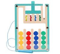 Wooden Color Matching Toys, Educational Fun, 1set, Slide Puzzle Matching Game, Puzzle Toy, Easy To Use, For Teens Kids Home Travel School Birthday Road Trip