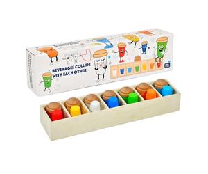 Wooden Color Memory Game - 30x7x4.5cm Educational Board Toy, Brain Training Challenge, Classroom Family Play Tool With Durable Wood Construction Child Safe Design | Fun Learning Game For Indoor