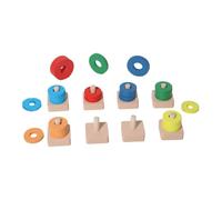 Wooden Color Sorting Stacking Toys, Kids Cognitive Learning Gift