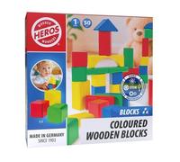 Wooden colorful blocks 50 pcs