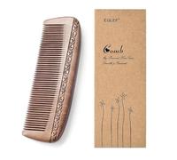 Wooden Comb Hair Comb Massage Comb Two Sided Carving Mahogany Comb 17.5cm/6.9'' (Type 2)
