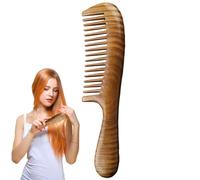 Wooden Comb, Handmade Sandalwood Detangling Comb, Lightweight Compact Design for Travel, Durable Natural Wood with Smooth Sandalwood Finish, Hair Care Styling Tool for Women and Everyday Use