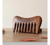 Wooden Comb Natural Gold Sandalwood Super Double Side Engraved Small Hair Combs
