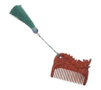 Wooden Comb Sandalwood Zodiac Pattern for Gentle Scalp Massage for Grooming First Birthday Compact and Portable Design